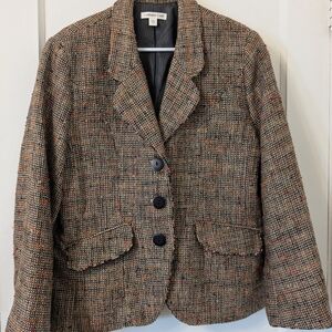 Coldwater Creek multicolor tweed blazer